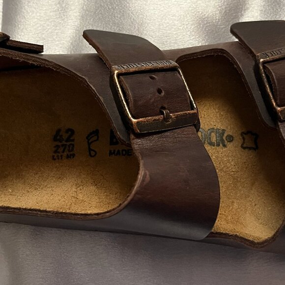 Birkenstock Milano Oiled Leather Habana Color EU Size 42 (US Sz 9 Men/11 Women) - Picture 13 of 16